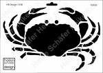 Schablone-Stencil A4 052-1538 Krabbe